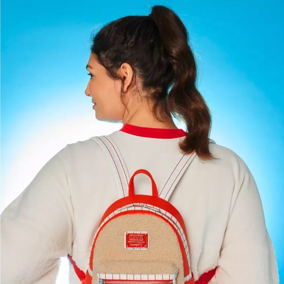 Loungefly Spider-Man Faux Fur Mini Backpack - Picture 2 of 3